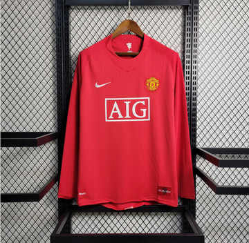 Manchester United Home 2007/2008 Long Sleeve